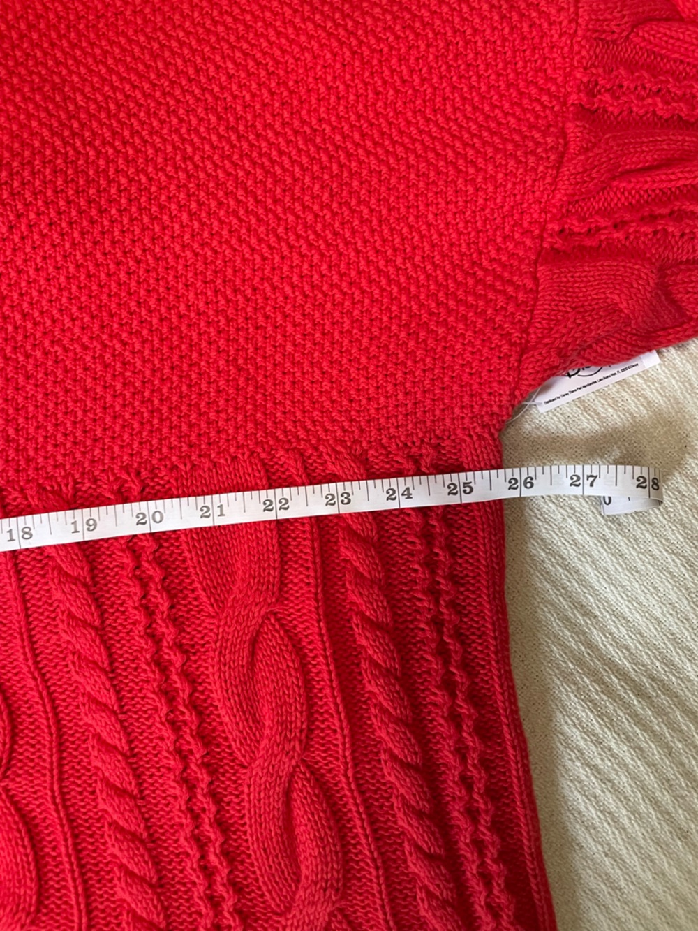 NWT Disney Spirit Jersey Cable Knit Cotton Sweater M Oversized Fit - Picture 10 of 12